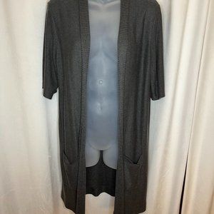 Grey knit duster Eileen Fisher